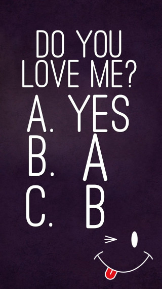 Cat smile poster love yes - face and the words free wallpaper for mobile