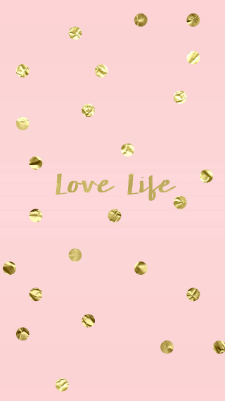 Pink gold love life kitsch - life free wallpaper for mobile