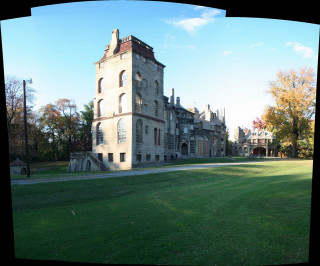 Large building clock tower park 3 - the top of its free wallpaper