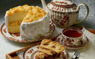 Cake tea table plate teapot - carol sutton free wallpaper for desktop