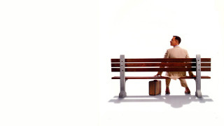 Man sitting bench suitcase hand 2 - a suitcase free wallpaper for desktop