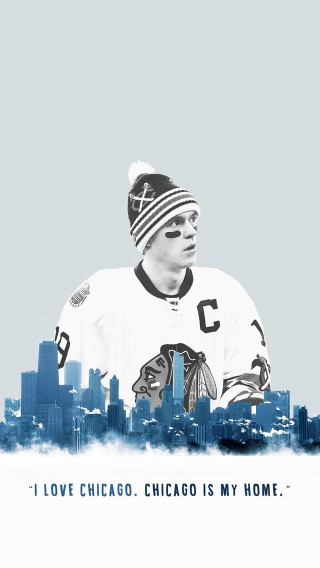 Chicago hockey jersey skyline quote - free aesthetic wallpaper for mobile
