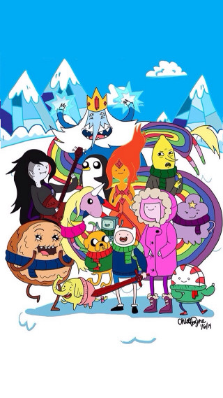 Cartoon characters snow mountain blue - fanny mcian free wallpaper for mobile