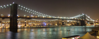 Bridge water lights night boat - elizabeth charleston free wallpaper