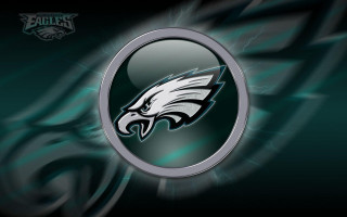 Eagles logo green black white - the side of the image free wallpaper