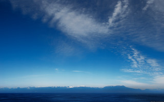 Boat water blue sky clouds - cloud and mountains free wallpaper