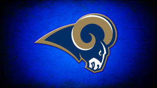 Rams logo blue background black 3 - a rams logo free wallpaper