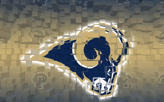 Rams logo mosaic background grid - temporary art free wallpaper