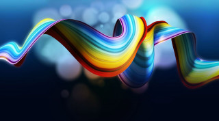 Colorful wave light dark background - a colorful wave of light free wallpaper