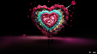 Heart shaped sculpture person holding 2 - affinity photo free wallpaper for desktop