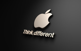 Apple logo think different side 5 - a apple logo free wallpaper