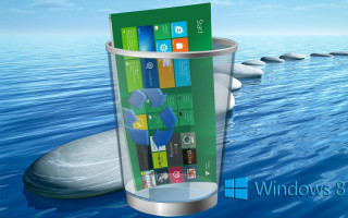 Computer screen water rock blue - eden box free wallpaper