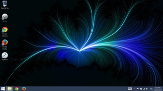 Computer screen blue green swirl - the bottom free wallpaper
