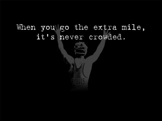 Man arms up quote above - a cross stitch free wallpaper for desktop