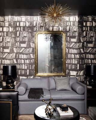 Living room couch mirror barque - maximalist free wallpaper for mobile