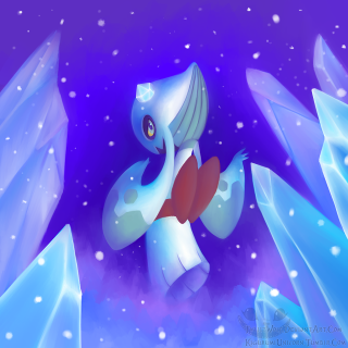 Cartoon character heart snowy landscape - a.b. frost free wallpaper for tablet