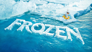 Frozen word water boat man - a raft free wallpaper