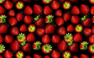 Strawberry pattern berry leaf food - delaunay free wallpaper for desktop