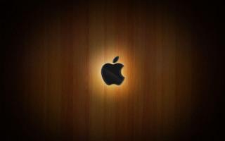 Wooden apple logo dark background - beeple free wallpaper