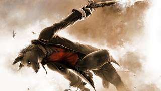 Man suit gun horse sky - a man in a suit holding free wallpaper for desktop