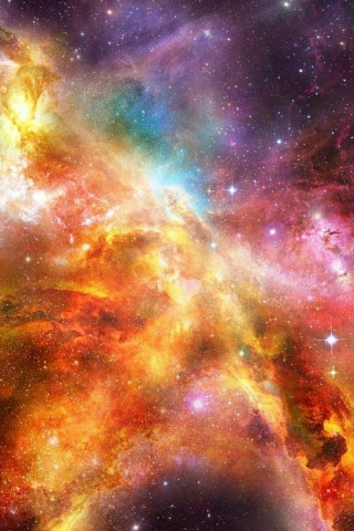 Colorful space stars star cluster 3 - free stars wallpaper for mobile