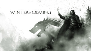 Man white horse white wolf - game free wallpaper for desktop