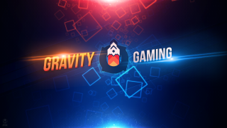 Rocket ship gravity gaming logo - graphic design free wallpaper