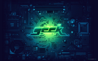 Circuit board fpk neon green - a green glow free wallpaper