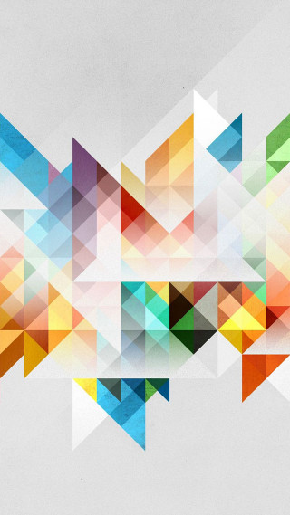 Colorful abstract background triangle pattern 5 - surreal design free wallpaper for mobile