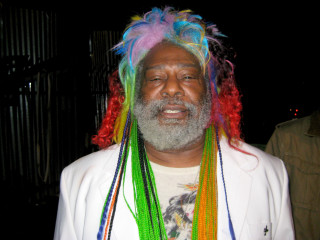 Afrofuturism multicolored wig beard white - a white jacket free wallpaper