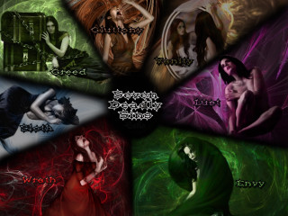 Woman color size series images - dark art free wallpaper