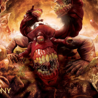 Demonic creatures huge head mouth - barron storey free wallpaper