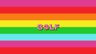 Colorful background word golf pink - letter free wallpaper