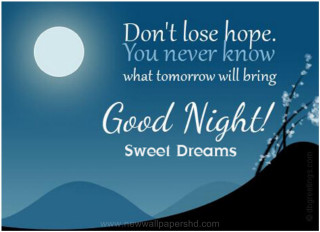 Night sky fullmoon quote blue - naive free wallpaper for desktop