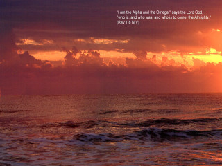 Sunset bible verse boat water - a bible verse free wallpaper