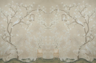 Tree vases flowers bird branch - gaudy free wallpaper