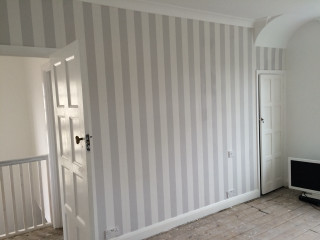 Empty room tv partially open - a cubist painting free wallpaper