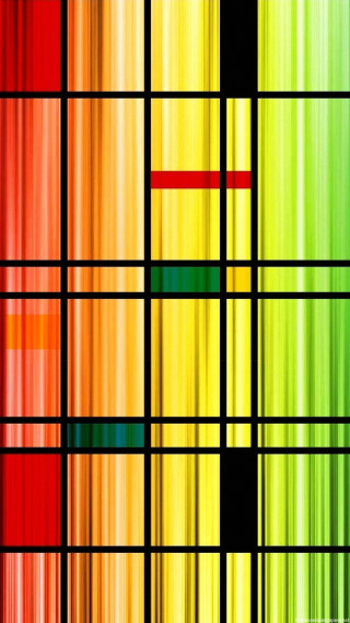 Multicolored background red stripe middle - bauhau free wallpaper for mobile