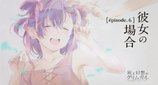 Woman purple hair pink dress 2 - holding free wallpaper