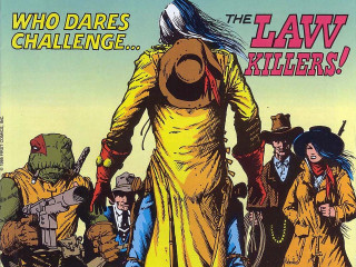 Woman yellow dress men yellow - a comic book cover free wallpaper for desktop