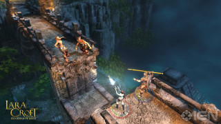 Screenshot game man sword bridge - a ledge free wallpaper