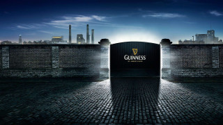 Guinness sign brick wall city - grim free wallpaper for desktop