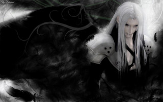Woman white hair white mask - a white mask free wallpaper