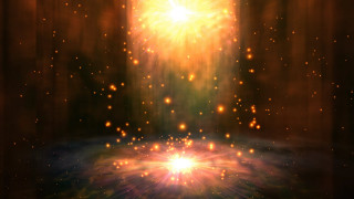 Bright light dark star beam - a star in the middle of it free wallpaper