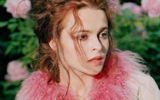 Woman pink fur vest flower - neofauvism free wallpaper