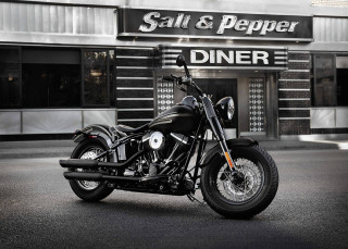 Black motorcycle salt pepper diner - a restaurant free wallpaper