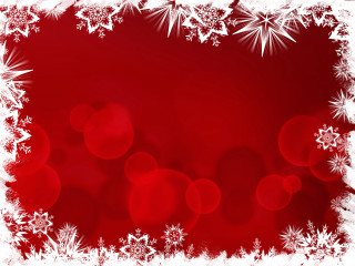Red white christmas background snowflakes 2 - edge free wallpaper