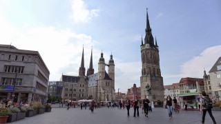 City square people tall buildings - tall building free wallpaper