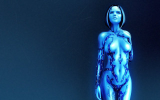 Blue woman chains hands hips - chain free wallpaper for desktop