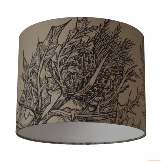 Lamp shade thistle flower drawing - alison kinnaird free wallpaper for tablet